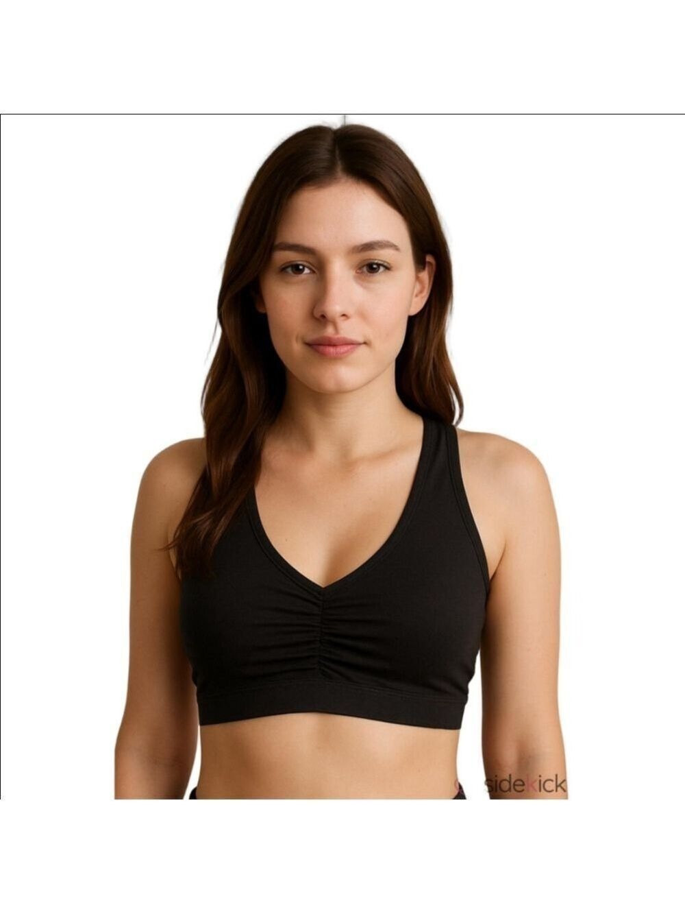 Black Sports Bra Women's Large
